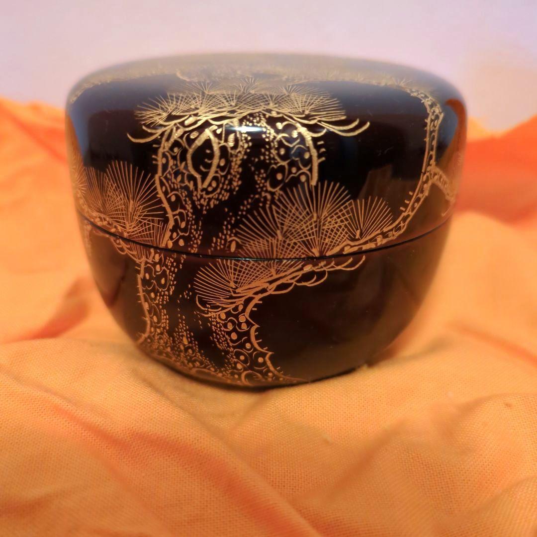 【特価！】【茶道具】平棗　秋田　川連漆器　藤原清助（静雨）作