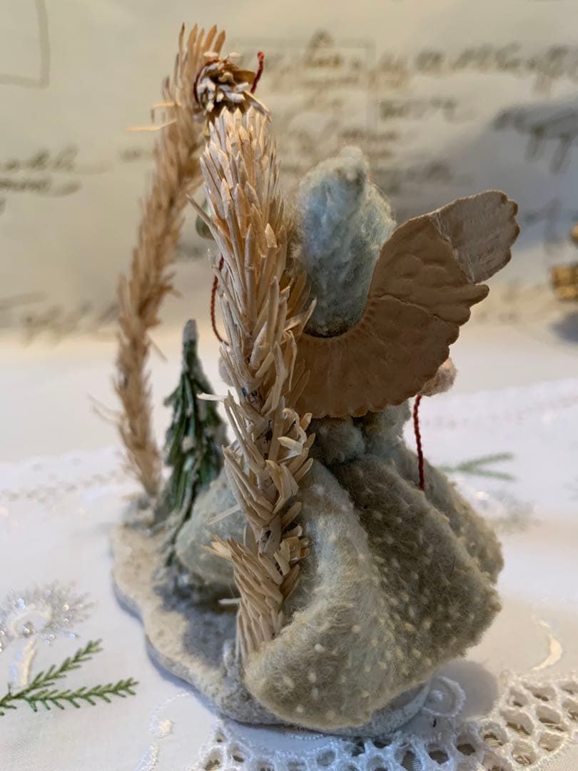 ドイツ製　アンティーク　ビクトリア時代の天使の少女のロウソク立て！雰囲気抜群！