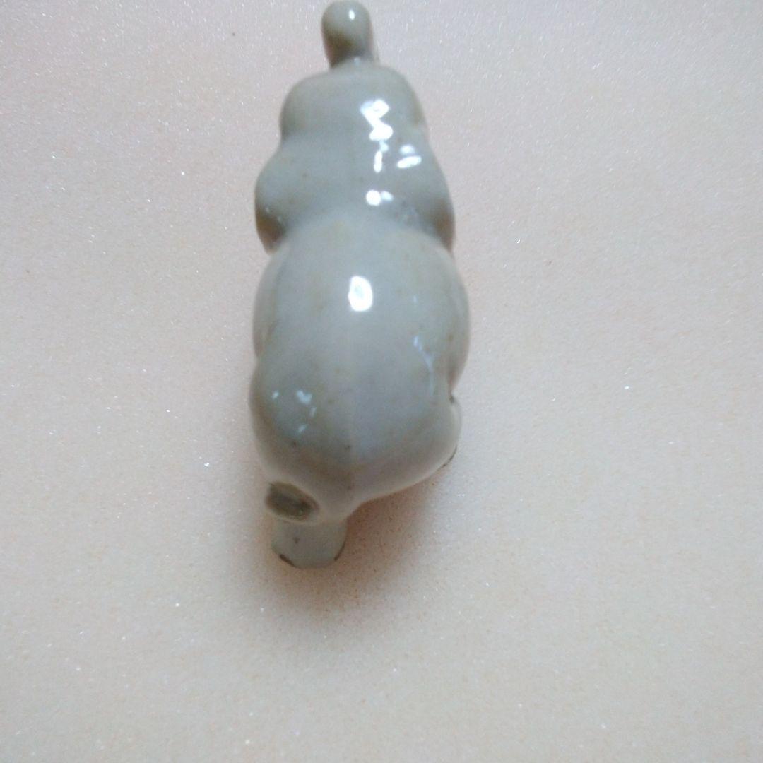 昭和レトロビンテージアンティークコレクション親子犬&ゾウさん(陶器新品未使用)