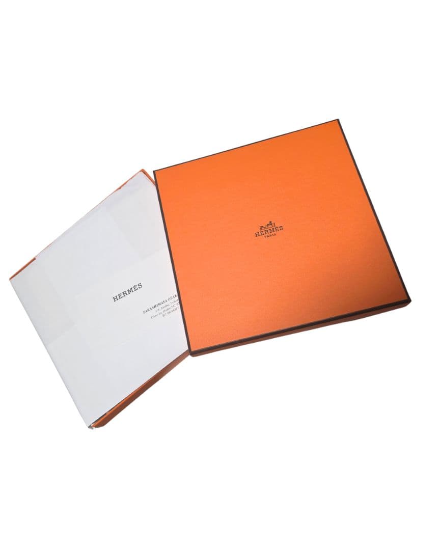 新品 HERMES タオルハンカチ クリーム色 H柄 エルメス プレゼント