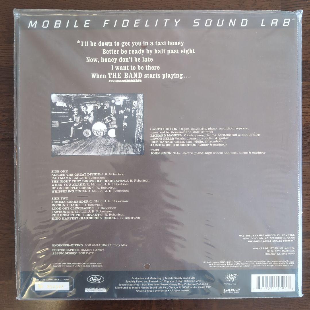 未開封！The Band セルフタイトルLP モービル 180g