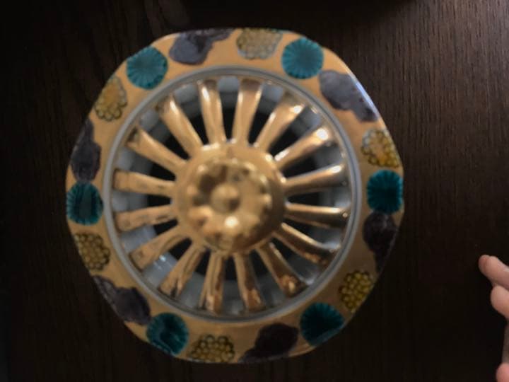 香炉　九谷木米　　 新品未使用　木箱付き