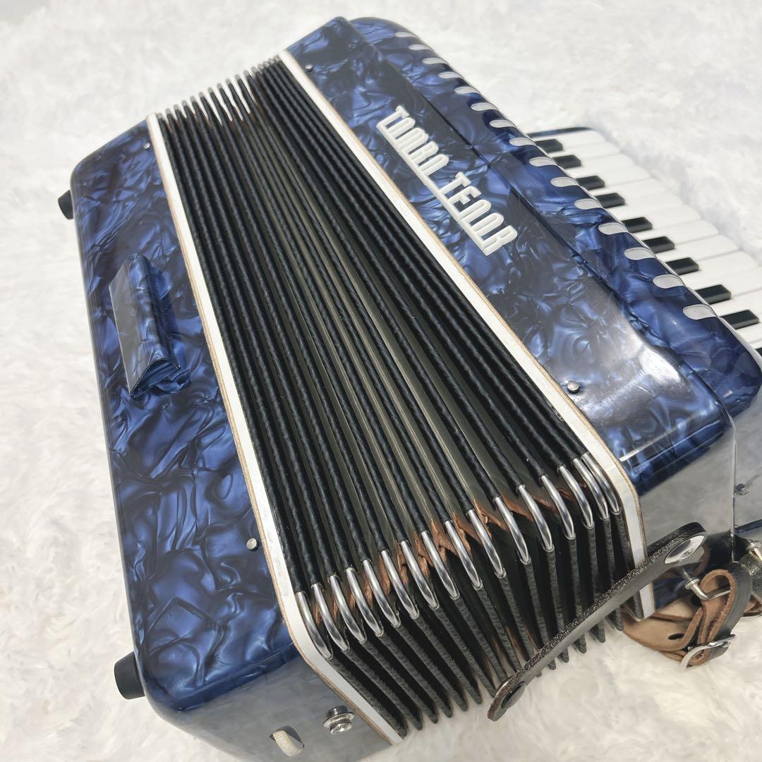 【美品】TOMBO トンボアコーディオン No.302 ブルー 希少