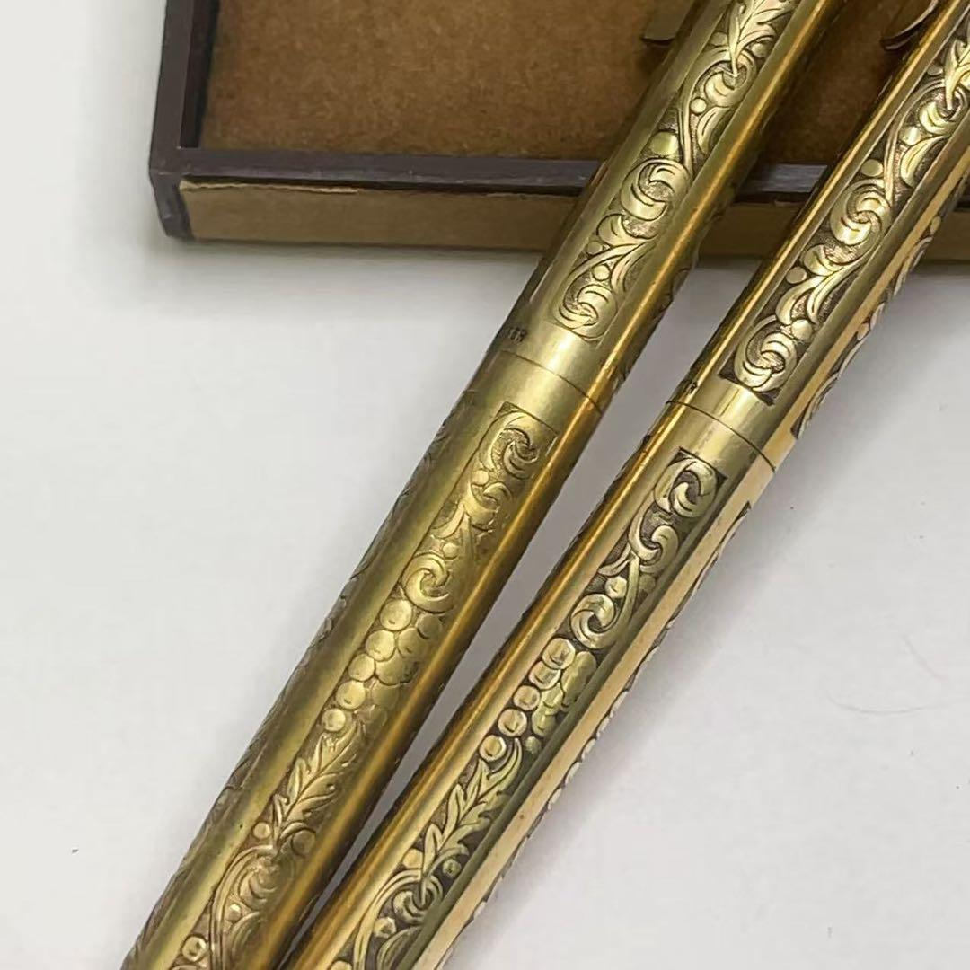 米国ヴィンテージ シェーファー K12金張り シャープペンシル・ボールペンセット