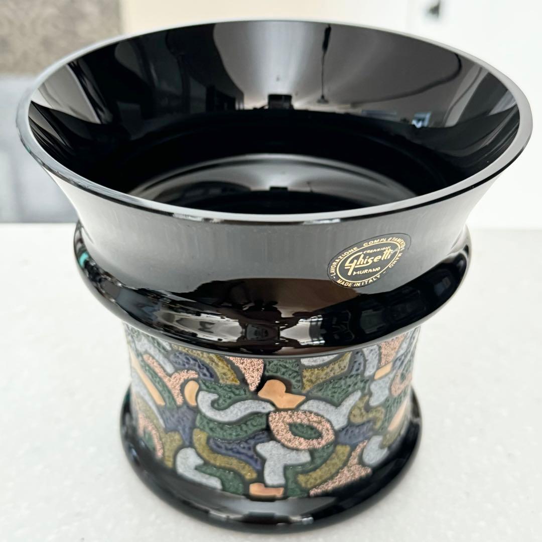 Ghisetti ムラーノガラス ヴェネチアングラス 花瓶