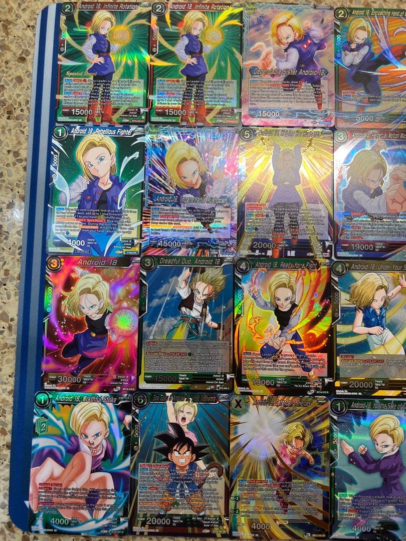 ドラゴンボールカードゲーム　人造人間18号　まとめ売り　35枚！！英語