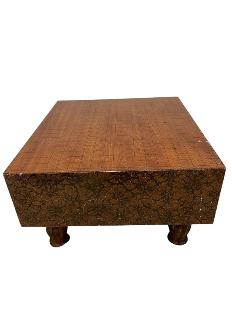 高級囲碁盤　蒔絵碁盤　漆芸碁盤　漆塗り　脚付き・へそあり