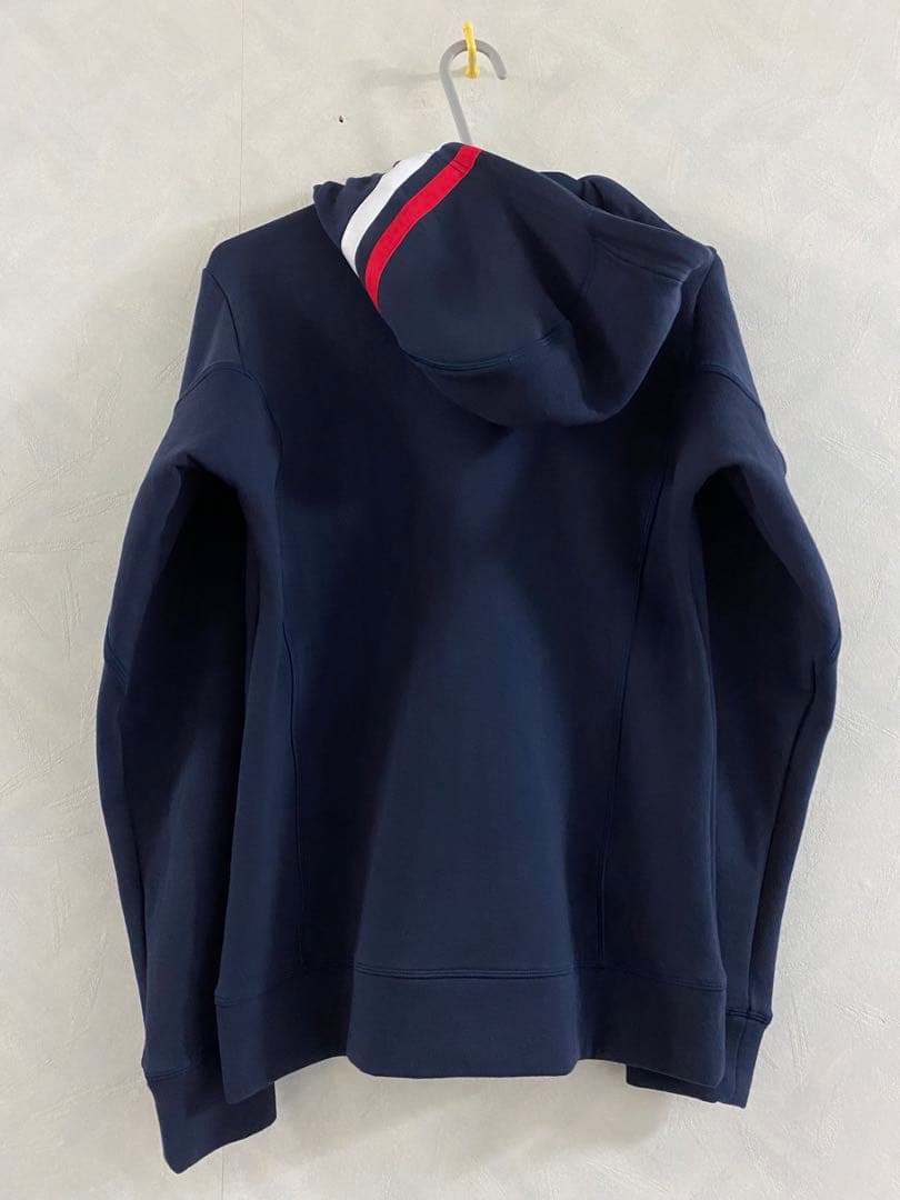 美品 Munsingwear パーカー M レディース ネイビー ダブルジップ