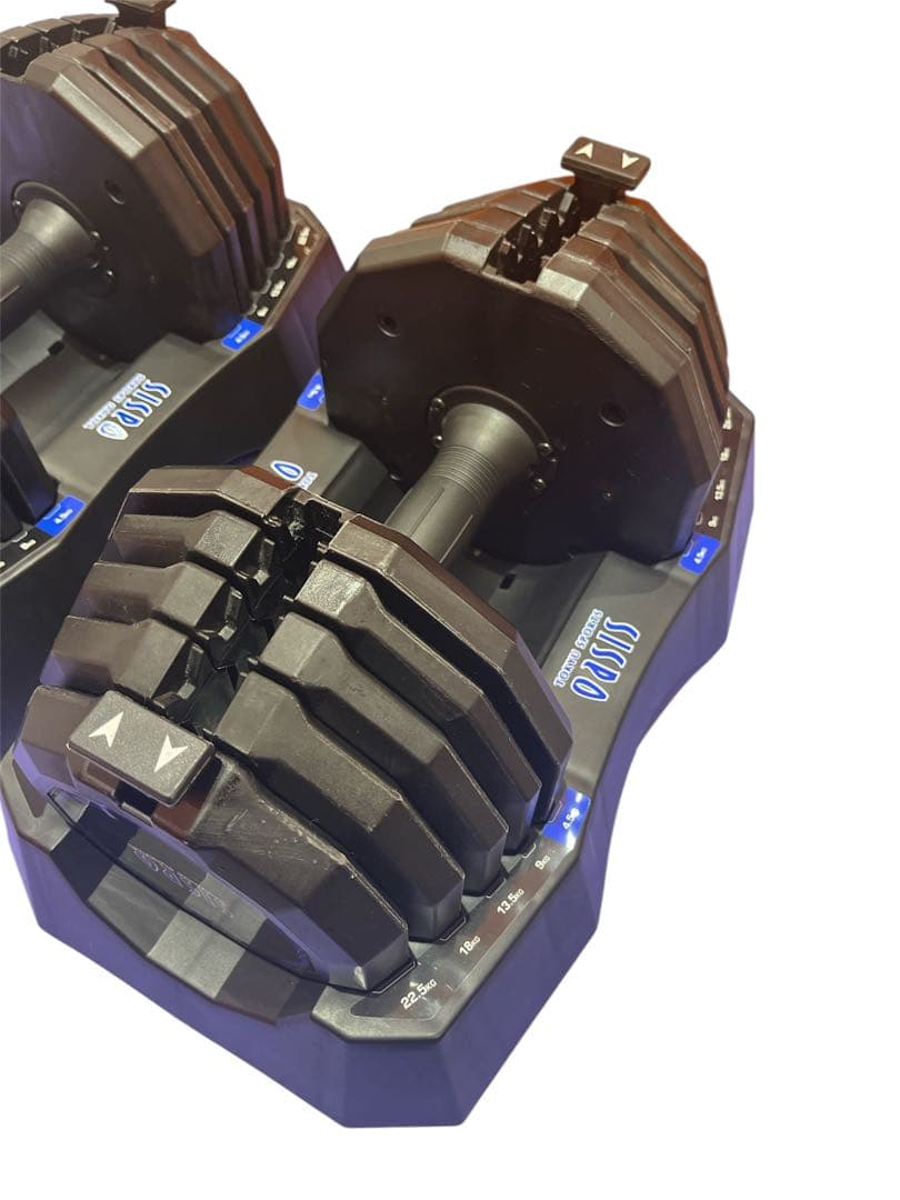 東急スポーツオアシス アジャスタブル ダンベル 22.5kg 可変式 1/2