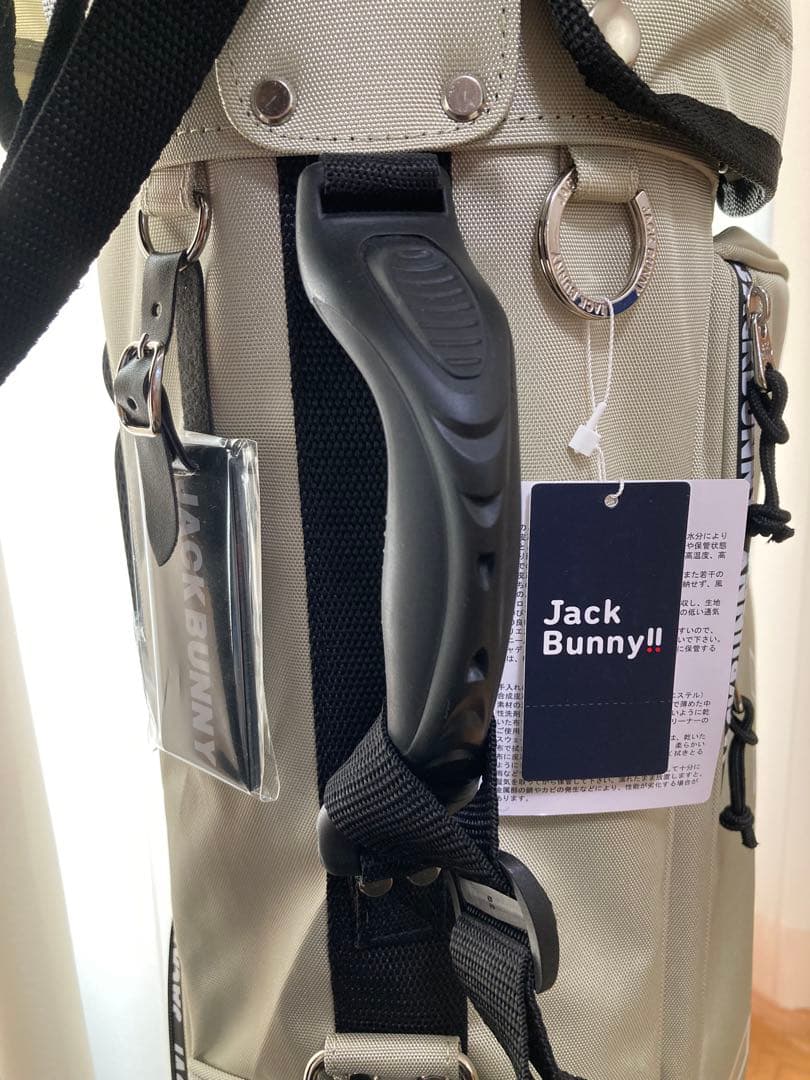 JACK BUNNY　スタンドバッグ ベージュ　ゴルフ　キャディバッグ