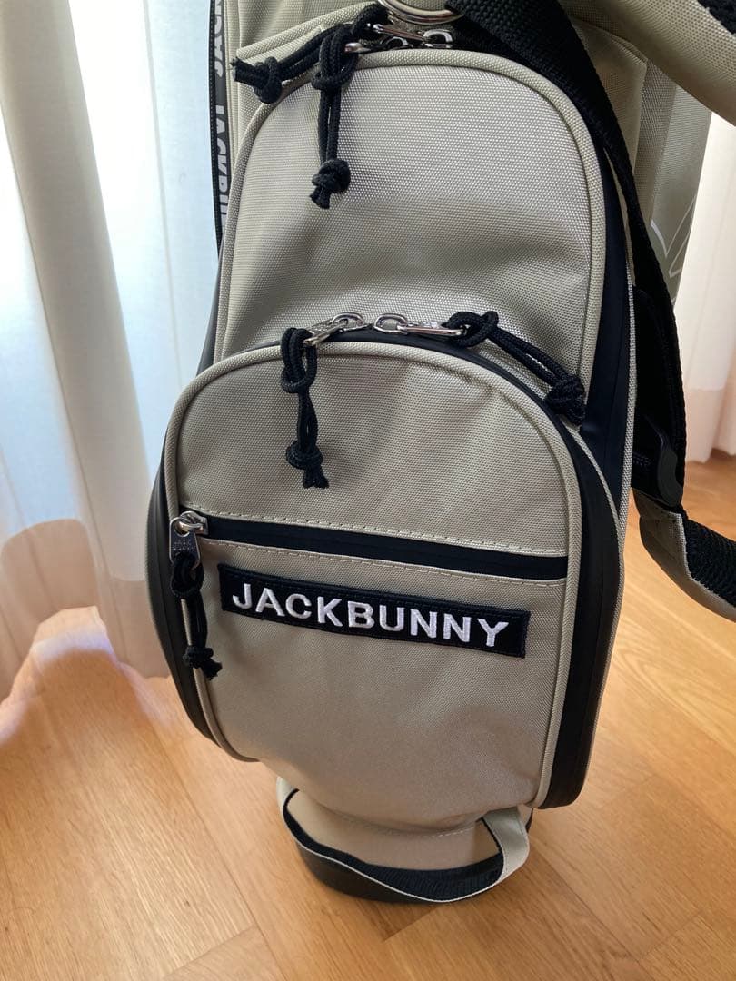 JACK BUNNY　スタンドバッグ ベージュ　ゴルフ　キャディバッグ