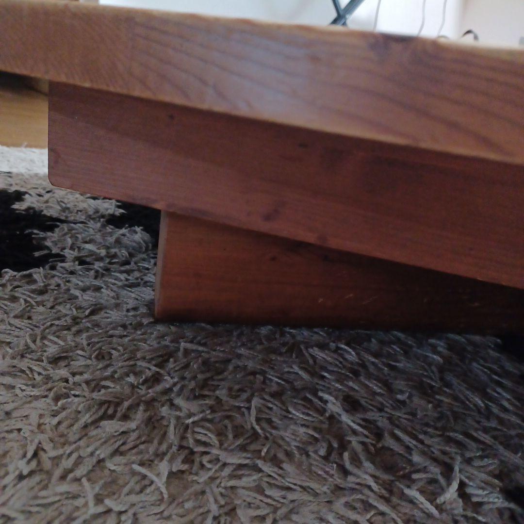 木製楕円形座卓 1200x800x350mm