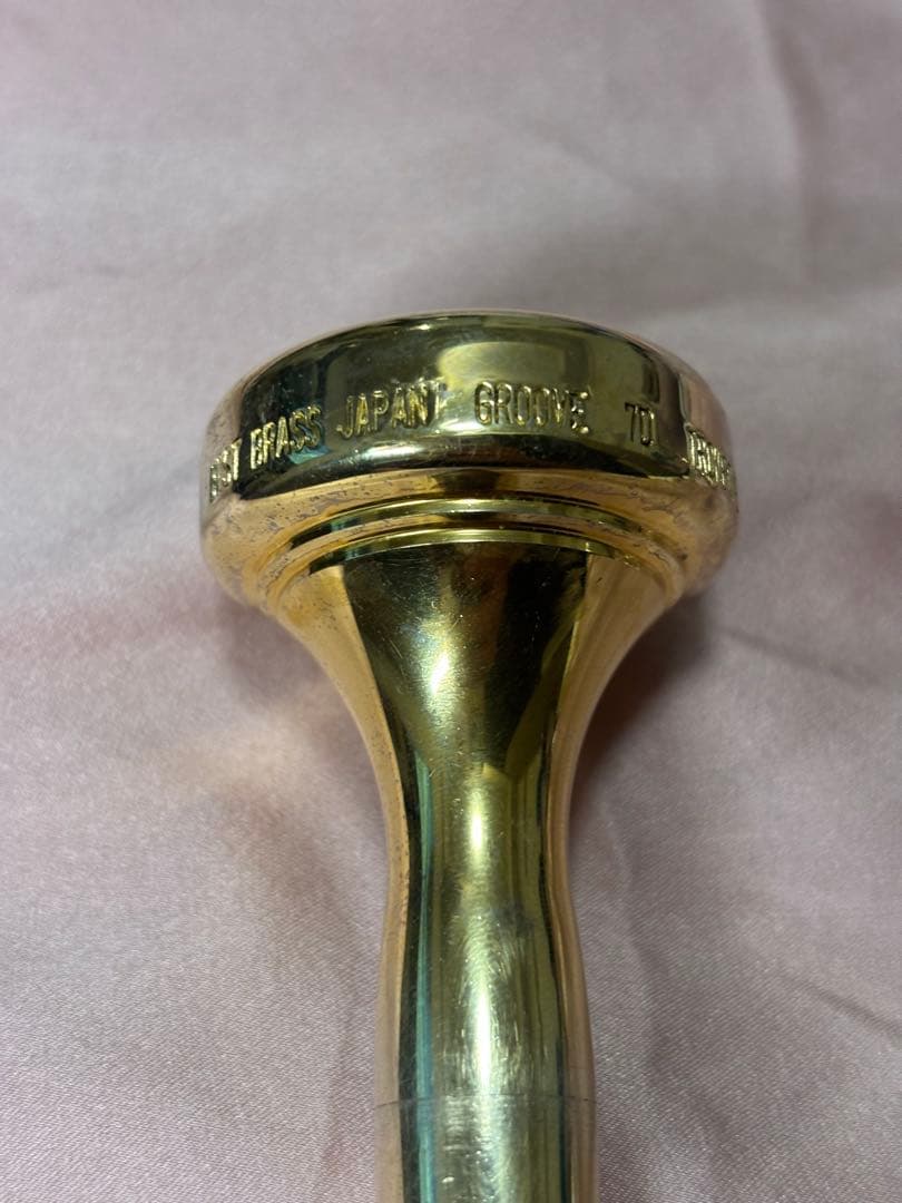 BEST BRASS グルーヴ トロンボーンマウスピース 金 太管 7D