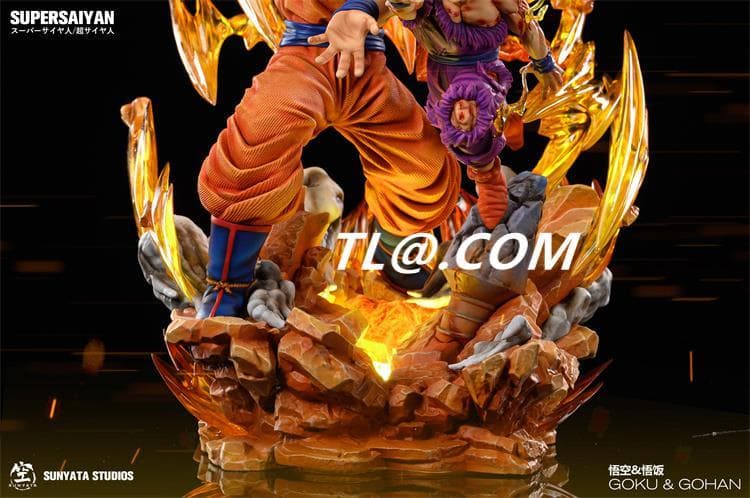 新品未開封『ドラコンボール』 　親子かめはめ波セット　ガレージキット スタチュー