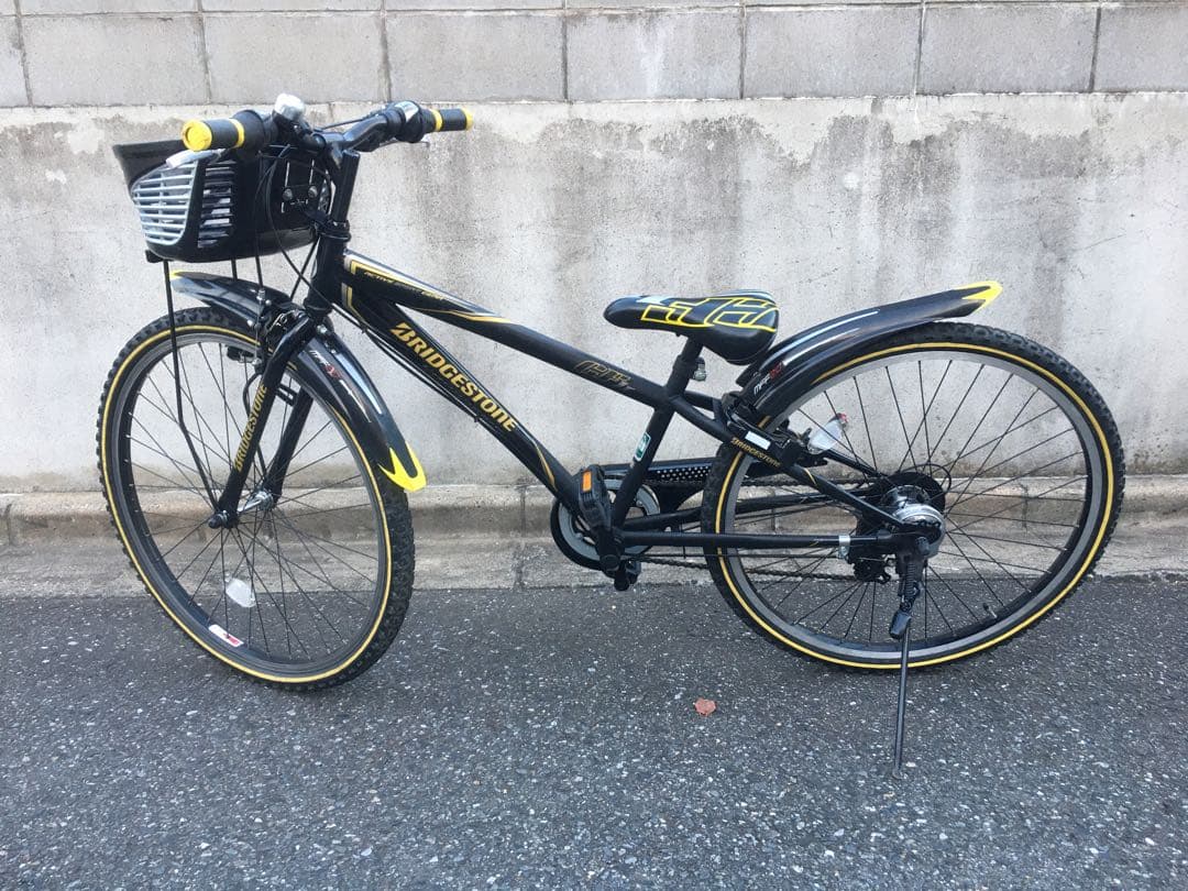 整備済 マウンテンバイク 自転車 子供 黒 ブラック26インチ 美品 綺麗 美品