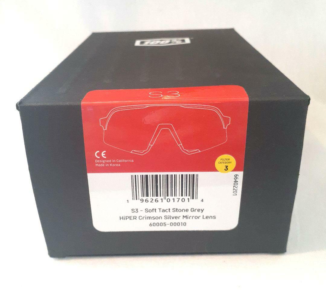 売約済み 100% S3 Stone Grey クリムゾン ワンハンドレッド