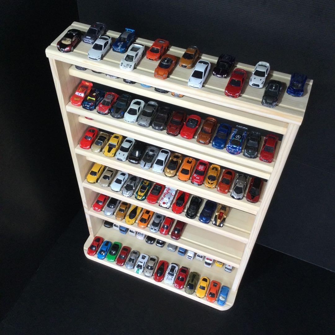 トミカ収納棚　11段　168台収納　木製　(新品)