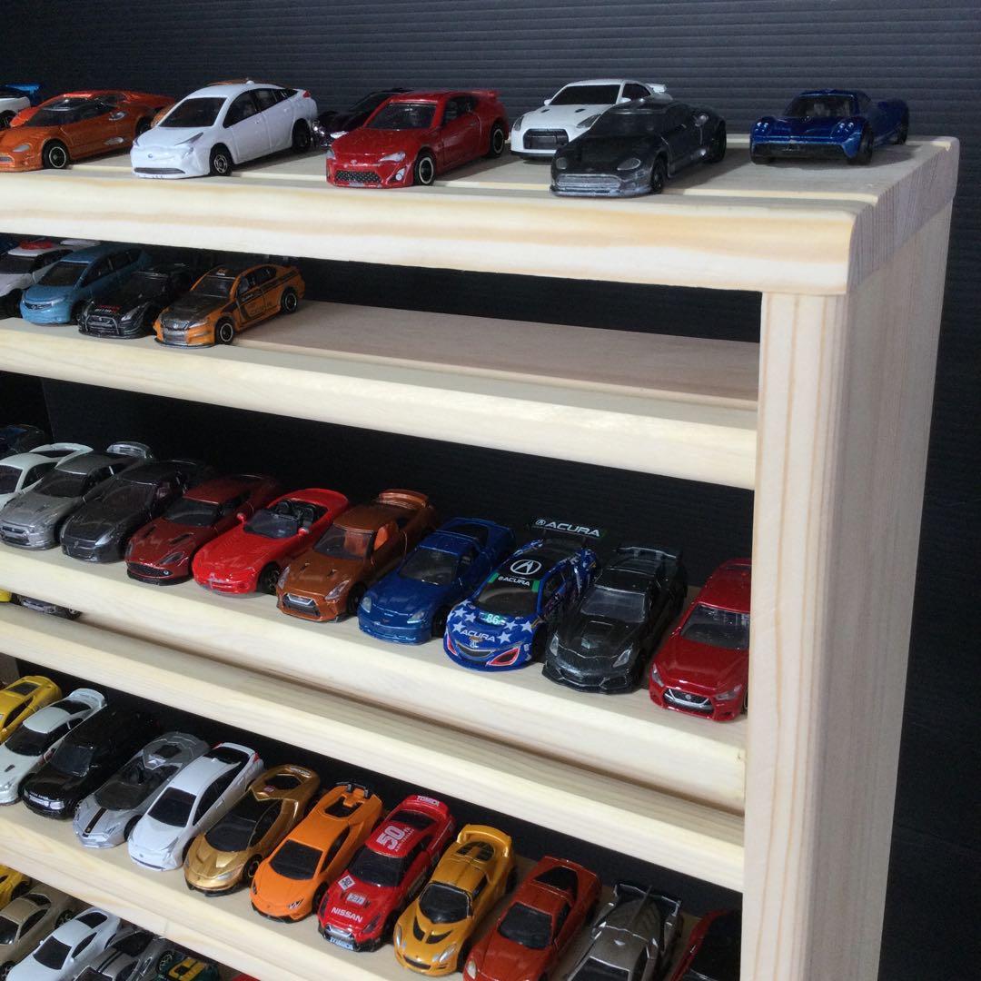 トミカ収納棚　11段　168台収納　木製　(新品)