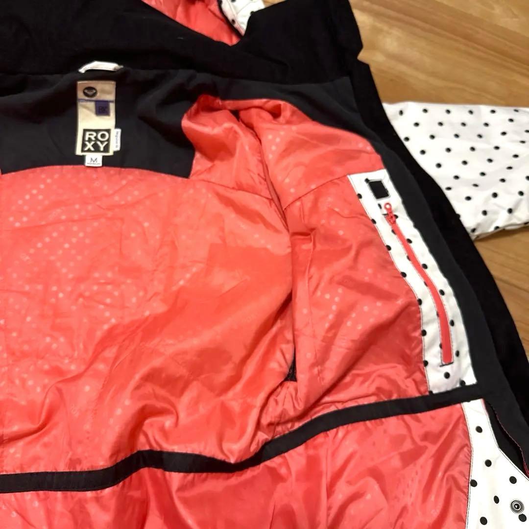 ROXY スノーボードウェア スキーウェア Mサイズ 上下、ニット帽セット
