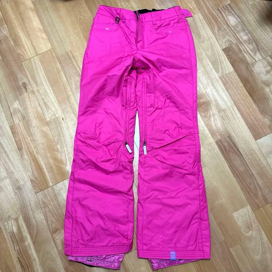 ROXY スノーボードウェア スキーウェア Mサイズ 上下、ニット帽セット