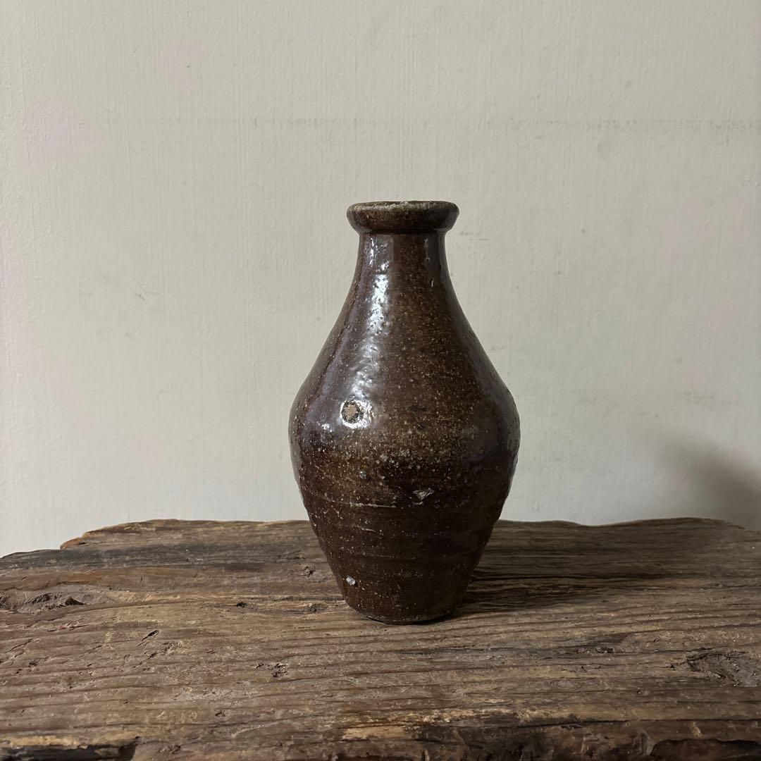 能野焼　花器　徳利　種子島焼　江戸時代　古道具　骨董　古民芸　検;白洲正子　李朝