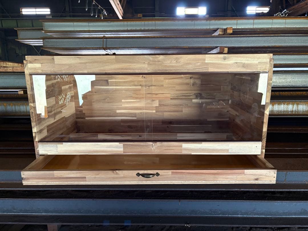 爬虫類ケージ 90×45×45 アカシア引き出しタイプ　爬虫類　ケージ