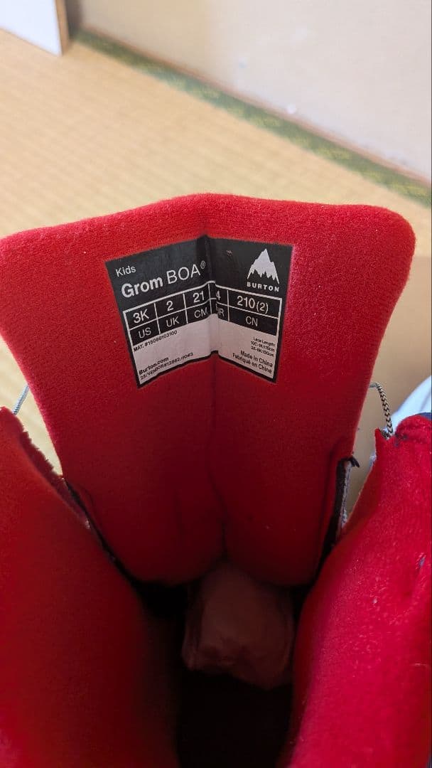 バートン スノーボード ブーツ Kids Grom BOA 21CM