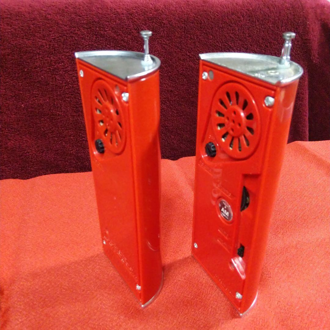 コカ・コーラ型のラジオ＆トランシーバー　2台セット