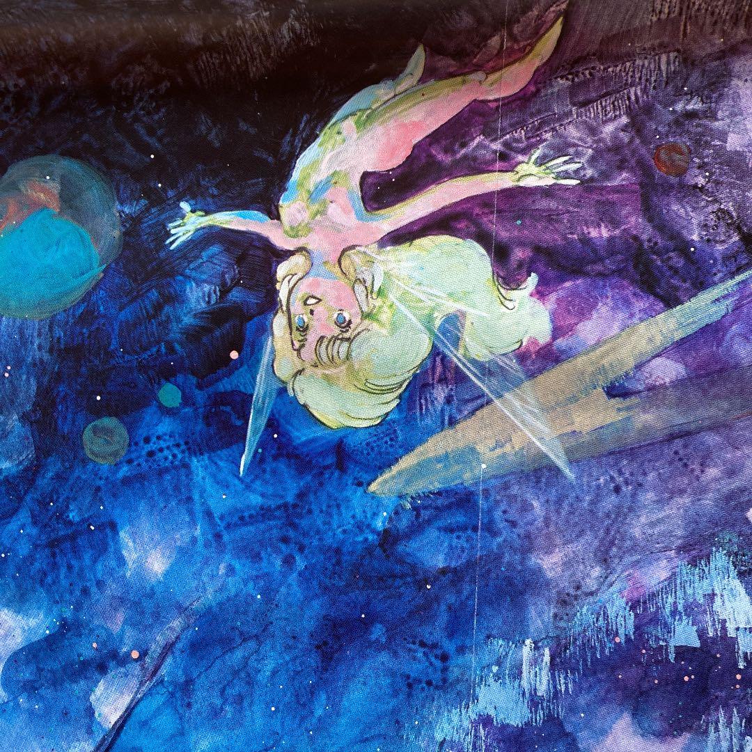 湖川友謙　ダンバイン　レコード付録ポスター72×50