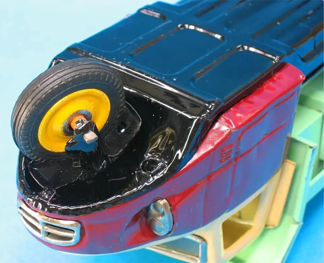 三菱 オート三輪   ダンプカー 昭和レトロ　ブリキ  玩具 　バンダイ