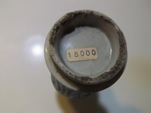 古伊万里 染付 古伊万里　蛸唐草　鑑賞向き器　江戸中期　古伊万里染付蛸唐草鶴首瓶