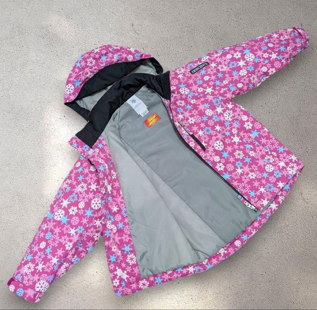 【美品】DESCENTE ヒートナビ スキーウェア 140cm
