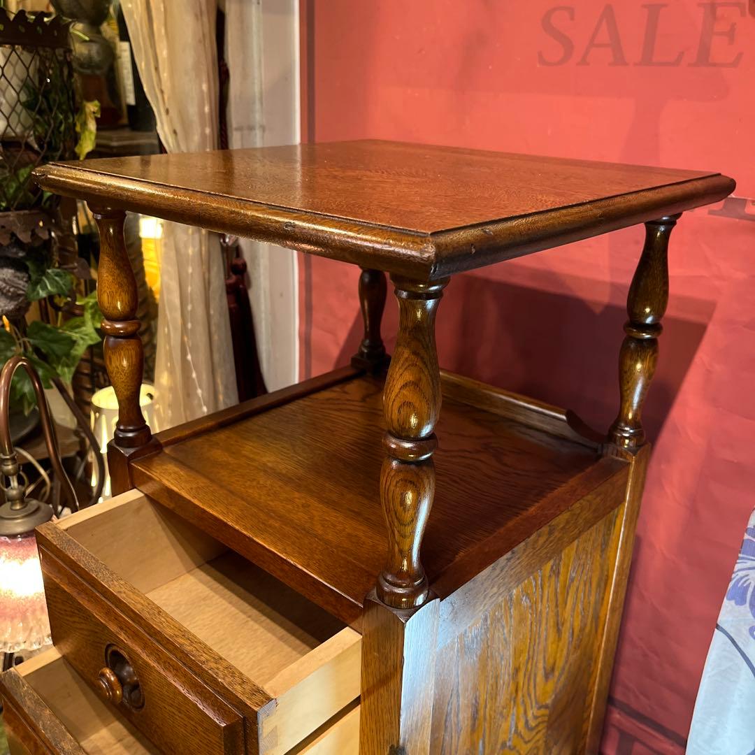 国産ヴィンテージ 北海道　エゾ民芸　アクセントキャビネット