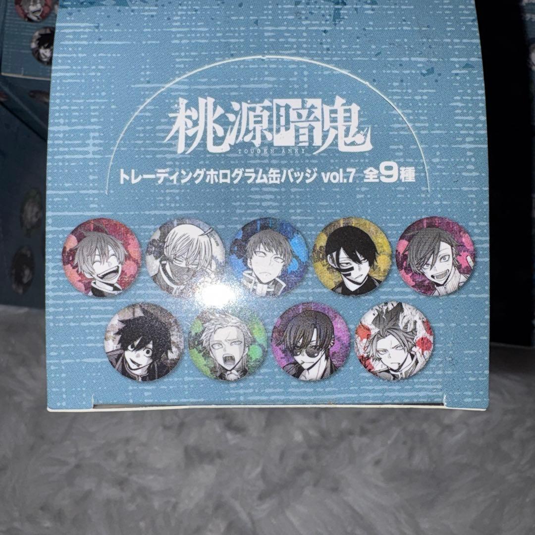 新品未開封8箱 桃源暗鬼 トレーディングホログラム缶バッジ vol.7 BOX
