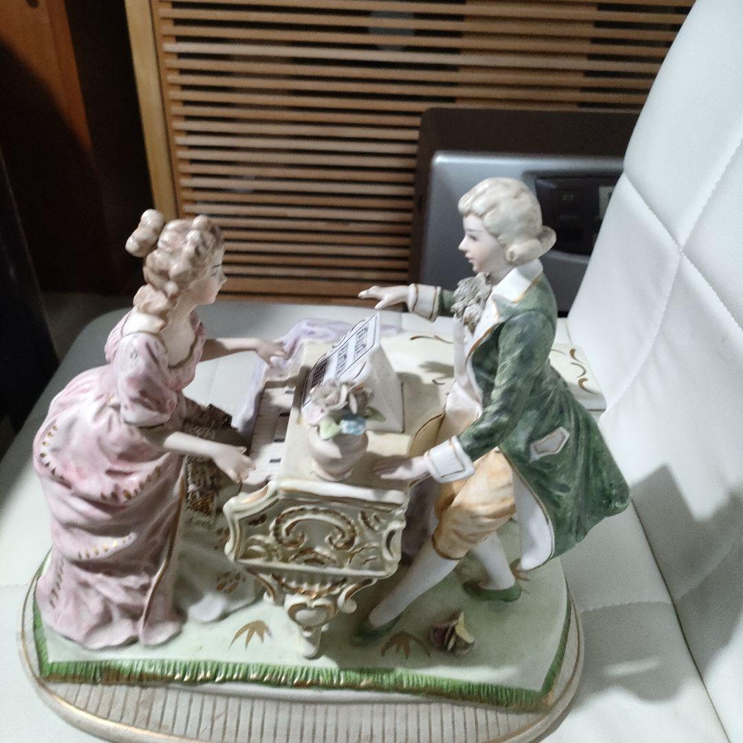よ*よ様 ビクトリアン風 陶器 音楽 フィギュア