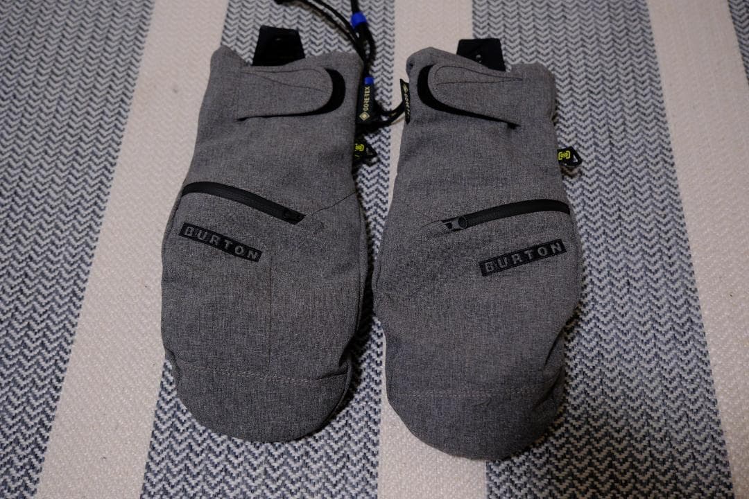 【美品】BURTON　ミトングローブ　グレー　Mサイズ　ゴアテックス素材