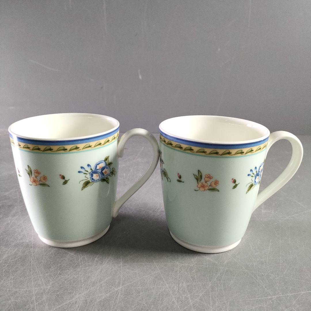 A915-4/TIFFANY＆Co./モーニンググローリー ペアマグカップ/