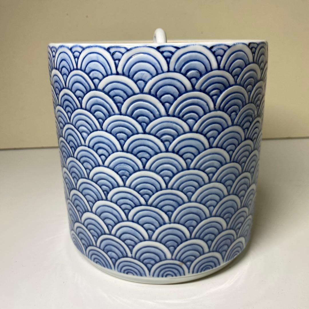 【茶道具】喜兵衛造　青海波水指（共箱）