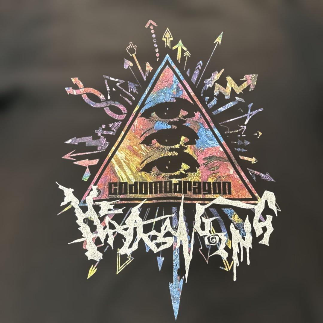 8SM1 コドモドラゴン　ヘッドバンキング　Tシャツ　黒　古着