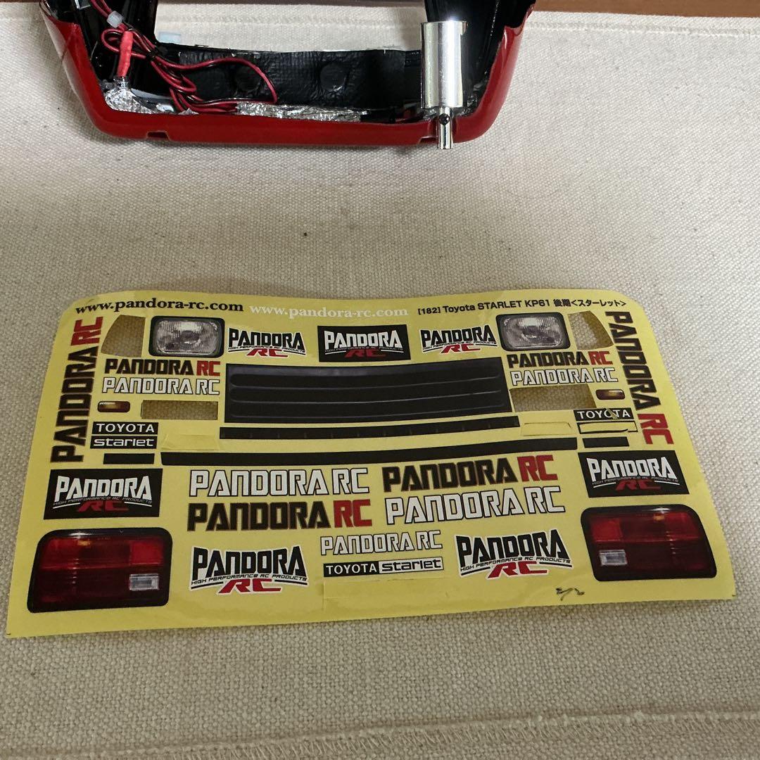 パンドラ　PANDORA スターレット　KP61 1/10ボディー　タイヤセット