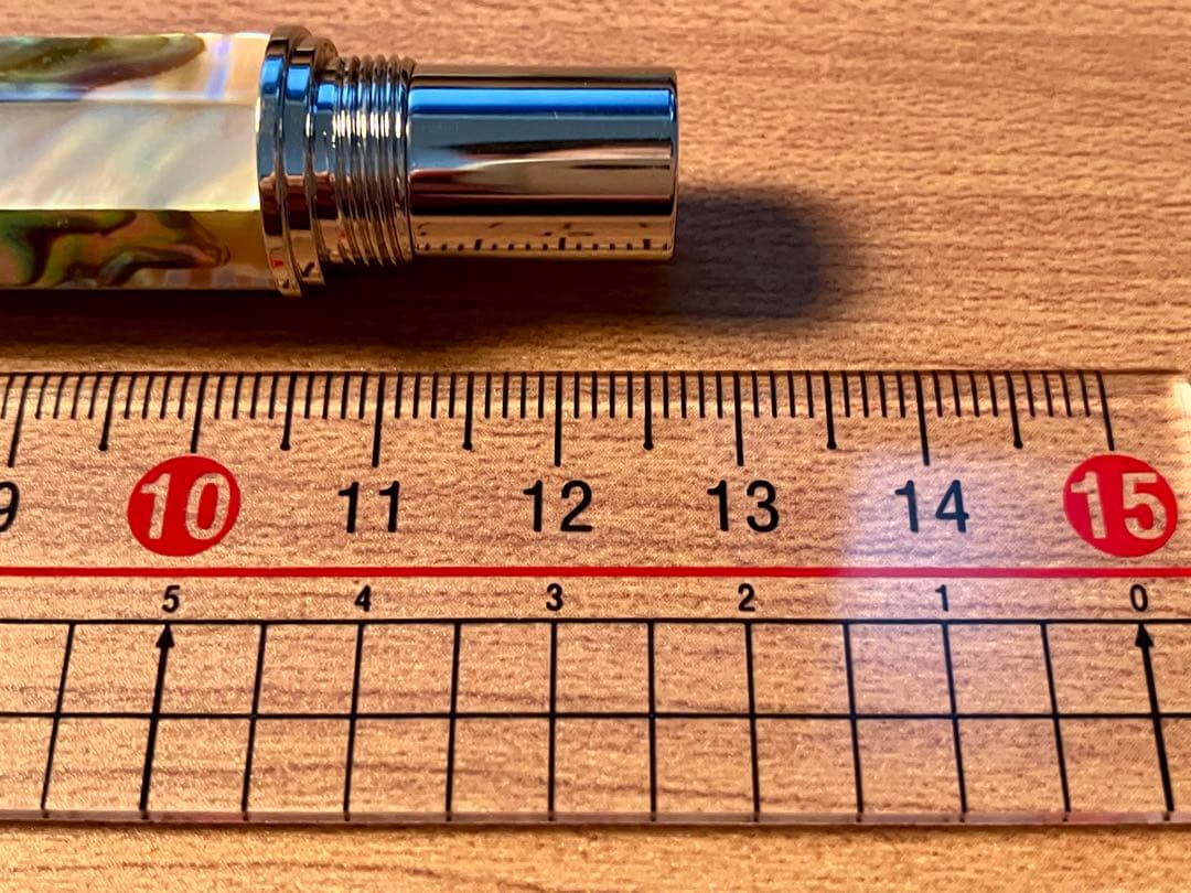 クロスポイント長刀研ぎ万年筆 螺鈿細工 極太