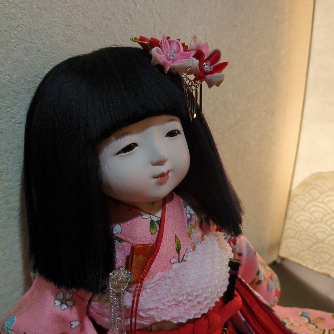 ●プレゼントい〜っぱい‼●新品未使用　味岡映水作　市松人形12号女の子正絹京友禅