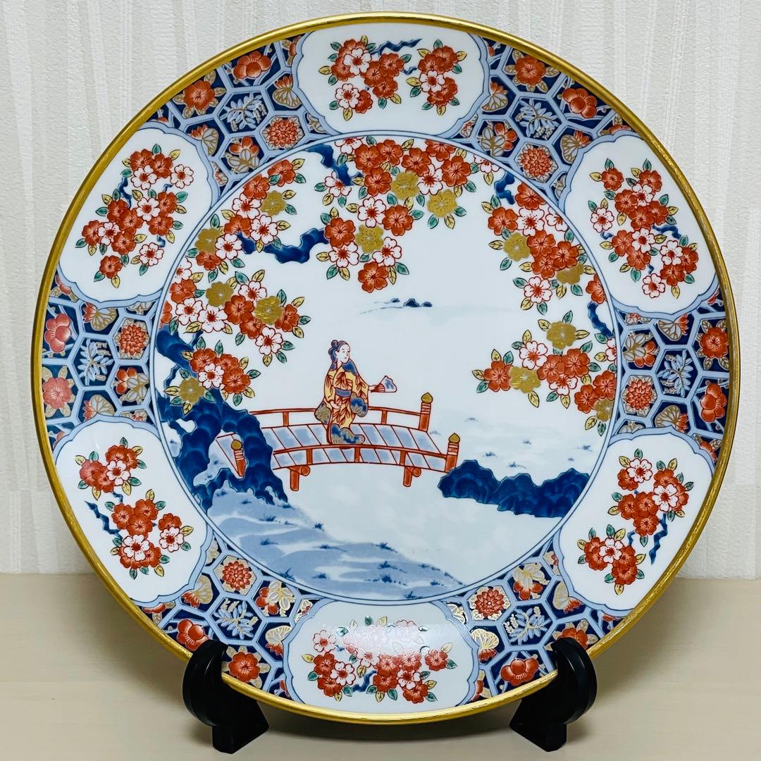 香蘭社 有田焼 フランクリンポーセリン 限定版絵皿 花の宴の内 6枚セット