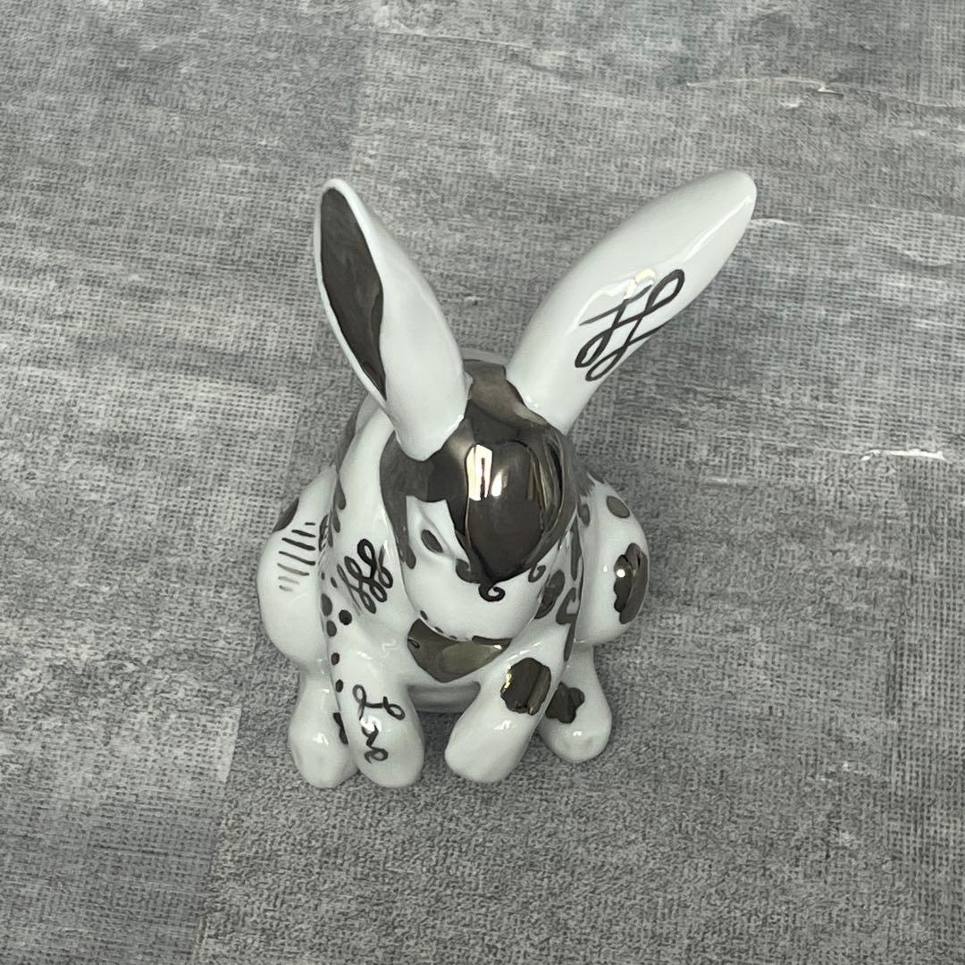 廃盤 LLADRO リアドロ Re-Deco リ・デコ バニー 白うさぎ 座って