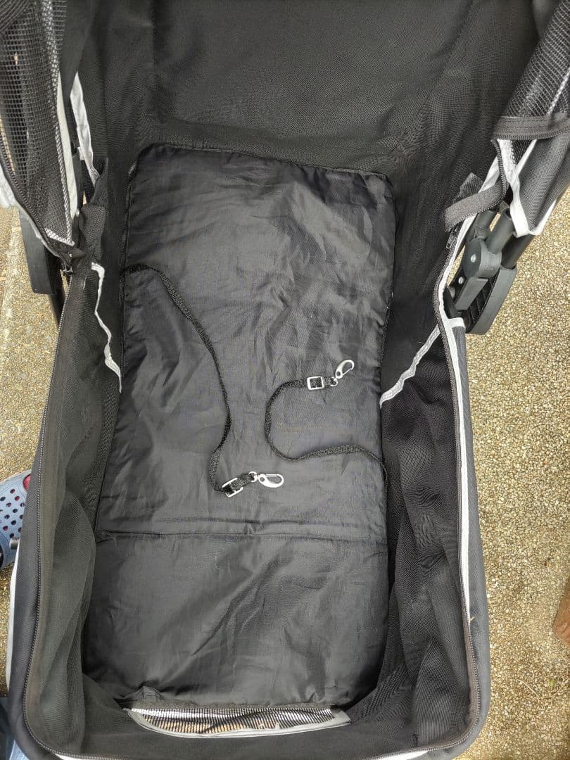 ブラック 犬用ペットカート 折りたたみ式