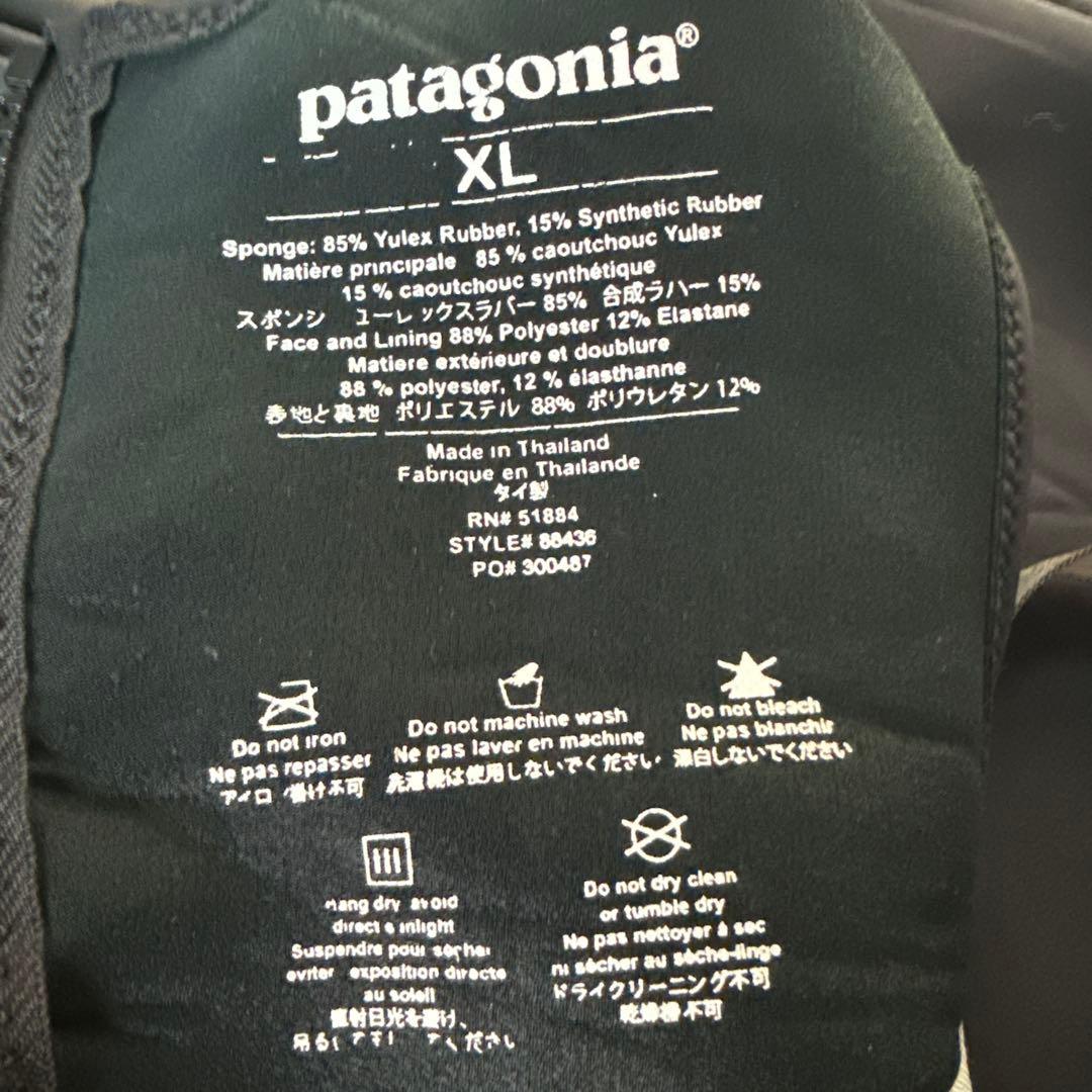 【超美品】patagonia ブラック ロングジョン サイズXL