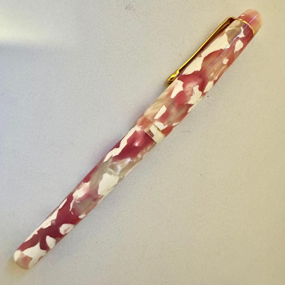 大西製作所 アセテート 万年筆 キャップ式 ピンク ホワイト 桜