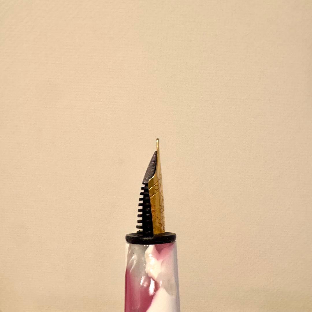 大西製作所 アセテート 万年筆 キャップ式 ピンク ホワイト 桜