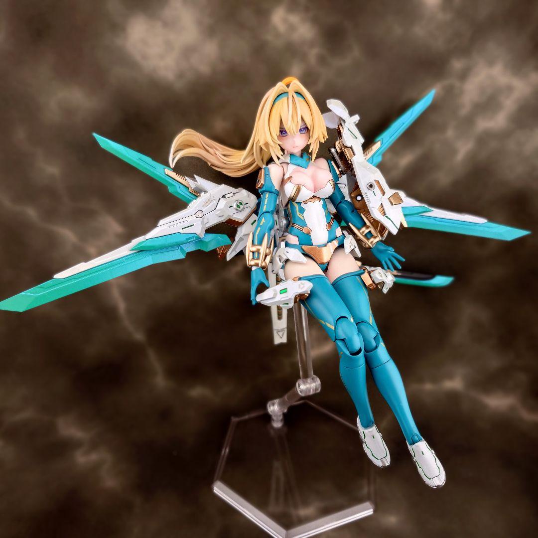 メガミデバイス　弓兵　花浅葱　全塗装完成品