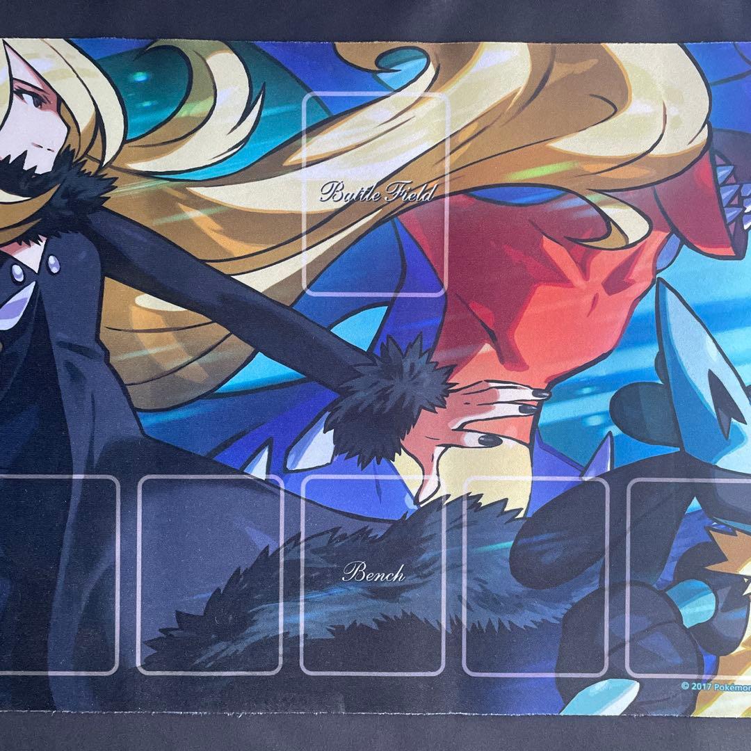 プレイマット シロナの全力　ガブリアス　ルカリオ